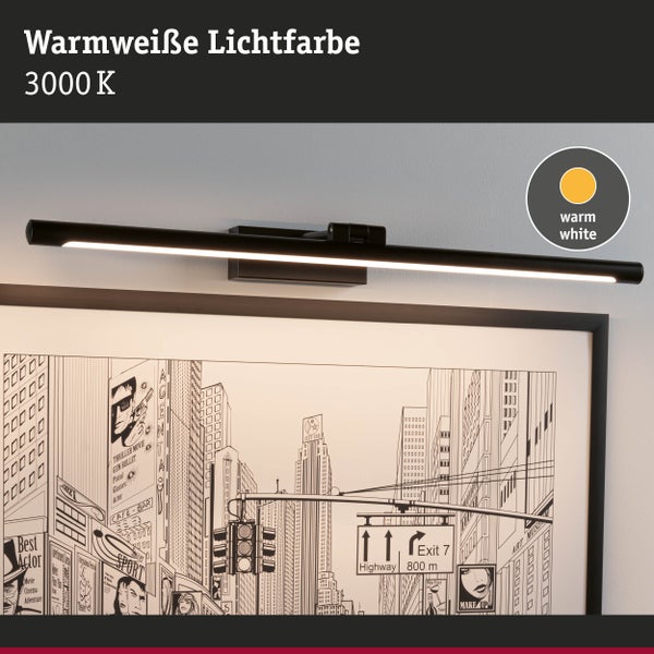 LED Bilderleuchte Mingo 3000K 810lm 230V 11W Schwarz