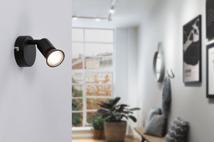 Spotlight Carolina GU10 230V max. 10W dimmbar Schwarz matt