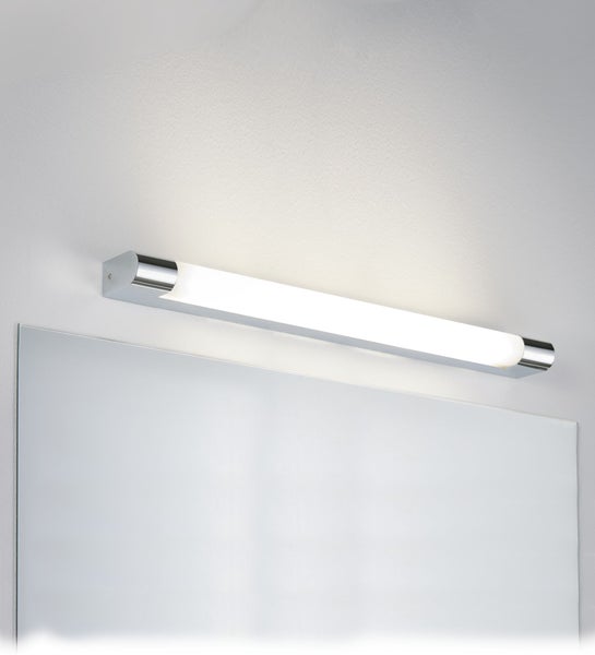 LED Spiegelleuchte Mizar IP44 3000K 835lm 230V 10,5W Chrom, Weiß