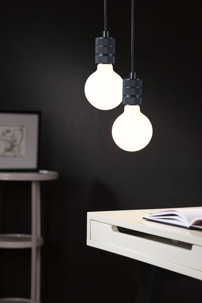 Neordic Pendelleuchte Tilla E27 max. 60W Schwarz dimmbar Metall