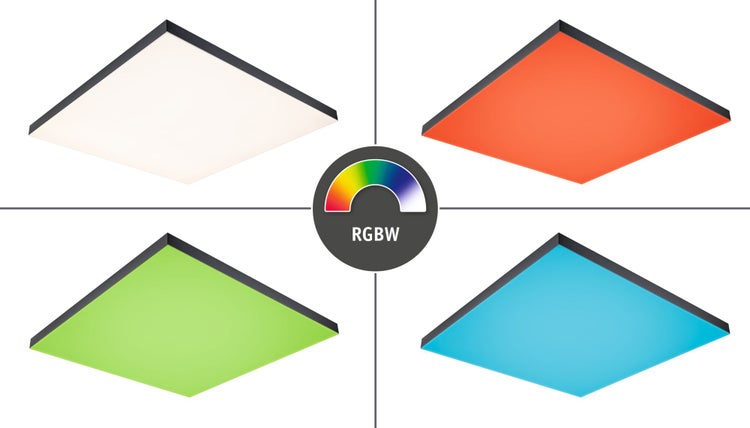 RGBW Symbol für LED Panel Leuchte