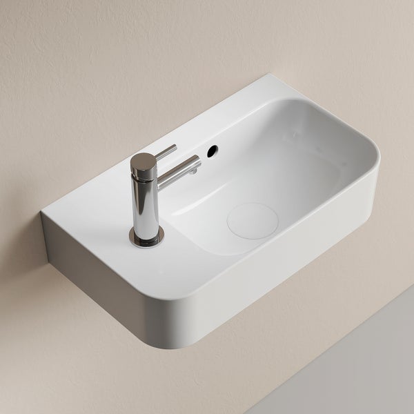 Aufsatzwaschbecken mit Armatur für das Badezimmer