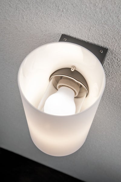 Außenwandleuchte Tube IP54 zylindrisch 120x175mm max. 15W 230V Anthrazit Kunststoff