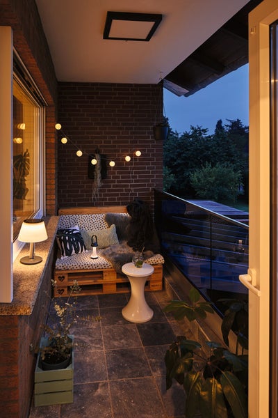 Set Solar LED Tischleuchte Lillesol 2er-Set IP44 3000K 2x45lm Edelstahl