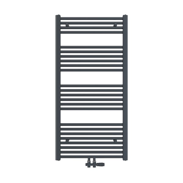 Handtuchwärmer mit horizontalen Heizrohren
