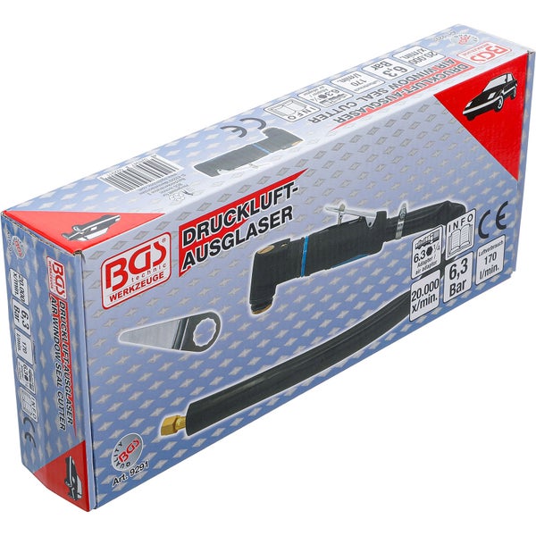 Verpackung eines BGS technic Druckluft-Ausglasers