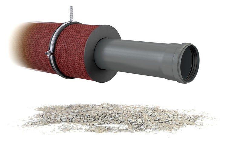 CRASSUS Gummiadapter CGA 123-130 | 102, CRA10008, innenliegender Adapter zur Verbindung und Reduzierung zweier Abwasserrohre von unterschiedlichen Außen- bzw. Innendurchmessern