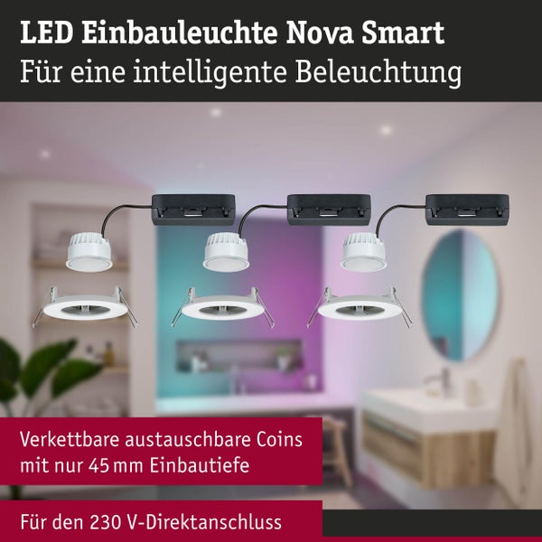 LED Einbauspots mit Anschlussbox für intelligente Beleuchtung