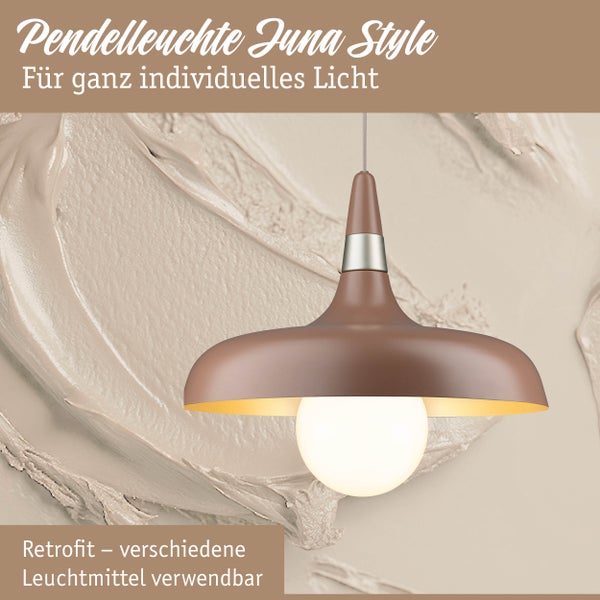 Hängeleuchte im modernen Design mit runder Glühbirne