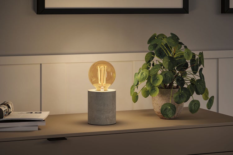 Rustic Shine Standard 230V LED Globe E27 Filament in I-Form 300lm 4,2W 1800K dimmbar Gold