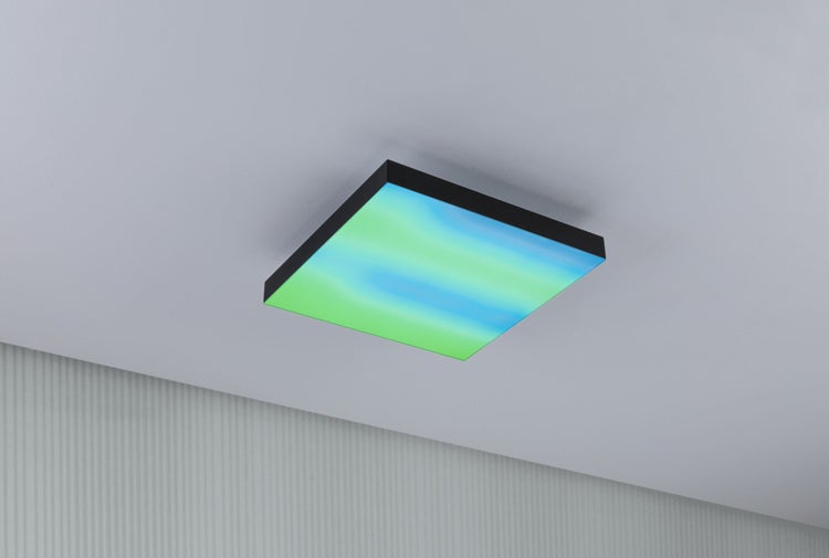 LED Panel Velora Rainbow dynamicRGBW eckig 295x295mm 13,2W 1140lm RGB+ Schwarz dimmbar