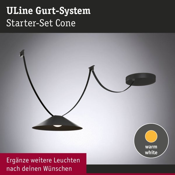 ULine Gurt Cone Starterset 5m 12W Schwarz