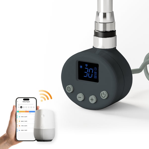 Elektronischer Heizstab mit Smartphone und digitaler Steuerung