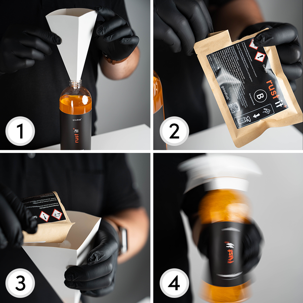 RustIT+ Rostaktivator | Rostbeschleuniger für jede Art von oxidierbaren Metallen | Schnelle, einfache & sichere Anwendung (750ml)