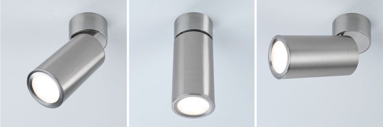 LED Deckenleuchte 3-Step-Dim Turnal Coin 2700K 470lm 230V 6W dimmbar Eisen gebürstet