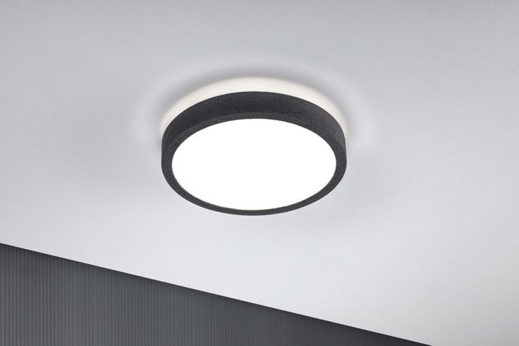 LED Panel Cosara IP44 rund 300mm 15W 1300lm 4000K Dunkelgrau