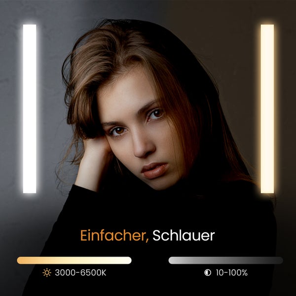 EMKE Badspiegelschrank mit LED Beleuchtung, 40x60x14,5 cm, beschlagfrei, Touchschalter, 3 Lichtfarben, Badspiegel mit Ablage, Spiegelschrank mit Steckdose und USB Anschlüsse