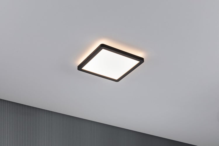 LED Panel Atria Shine Backlight eckig 190x190mm 11,2W 900lm 3000K Schwarz