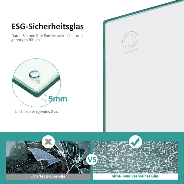 EMKE Duschkabine Eckeinstieg Dusche Duschabtrennung mit 5 mm NANO-Glas, 90x100cm, 185cm Höhe