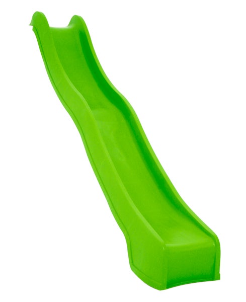 Grüne Wellenrutsche aus Kunststoff für Spieltürme und Klettergerüste