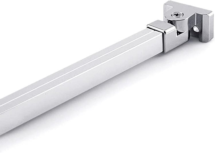 EMKE Wandhalterung Duschwandstabilisierung 180°links und rechts einstellbar Duschseitenwand Aufhängehalterungen Dusche Feste Wand Stabilisierungsstange Edelstahl 500mm Eckig Für 6-8 mm Starkes Glas