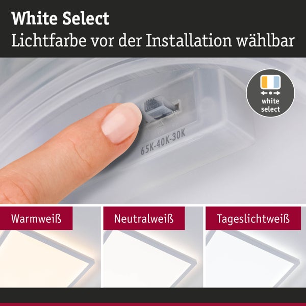LED Panel Atria Shine IP44 eckig 298x298mm 15,7W 2100lm 3000 - 6500K Weiß
