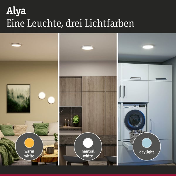 LED Panel Alya rund 230mm 17W 1700lm 3000 - 6500K Weiß