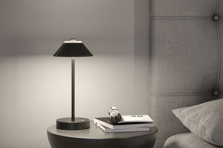 Mobile Tischleuchte Pellini White Switch 300lm 2W Schwarz, Schwarz matt