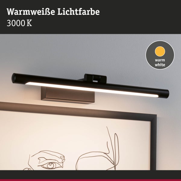 LED Bilderleuchte Mingo 3000K 510lm 230V 9,5W Schwarz