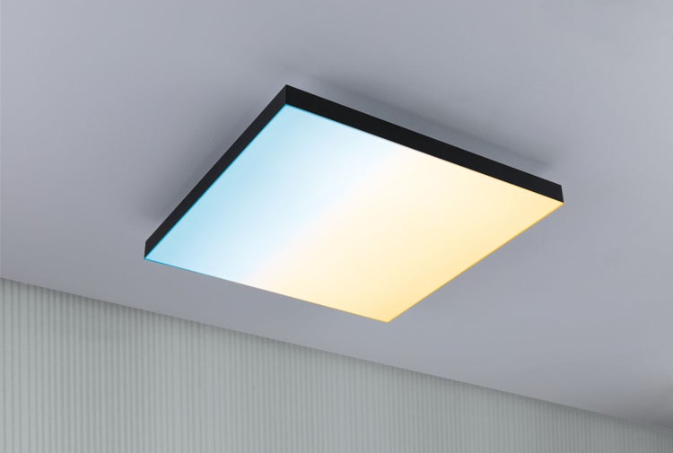 LED Panel Velora Rainbow dynamicRGBW eckig 450x450mm 19W 1690lm RGB+ Schwarz dimmbar
