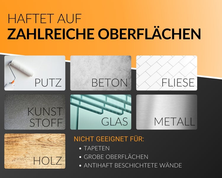 WallPad Pro - Bilder montieren ohne Bohren, 2 Stück, 10mm, 1kg Belastung