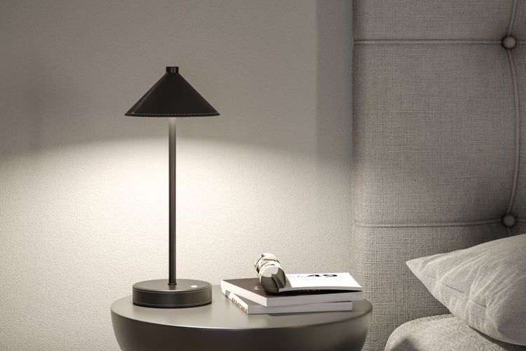 Mobile Tischleuchte Pellini White Switch 300lm 2W Schwarz matt