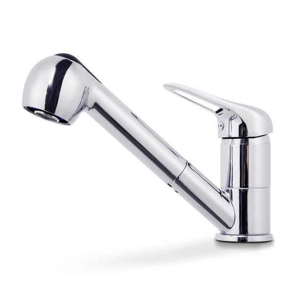 EMKE Küchenarmatur mit Ausziehbarer Brause, 2 Strahlarten, 360° Schwenkbar Einhebel Wasserhahn für Küche, Spültischarmatur mit Geschirrbrause