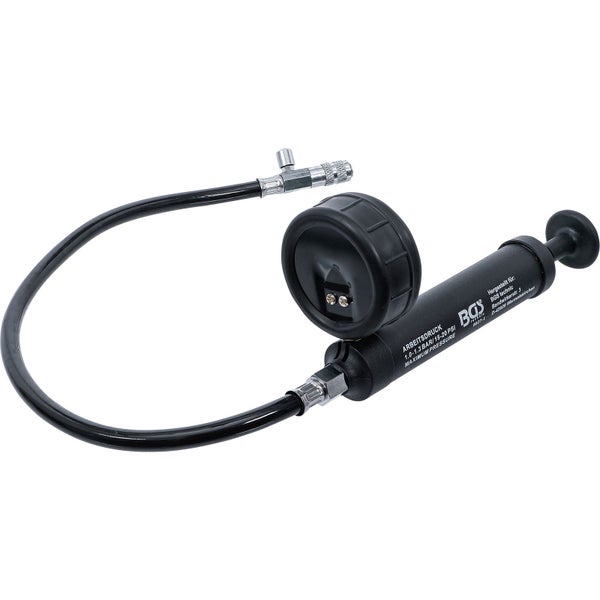 BGS technic Druckprüfer mit Schlauch und Manometer
