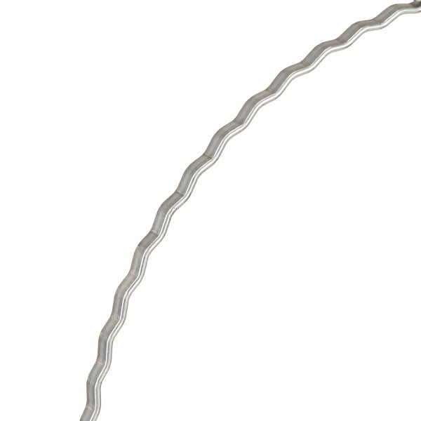 Mauerverbinder aus gewelltem Metall für Mauerwerk.