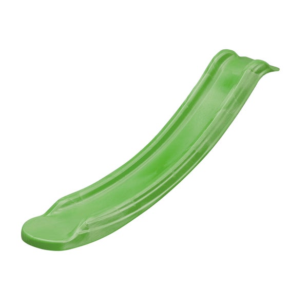 Grüne Kinderrutsche aus Kunststoff