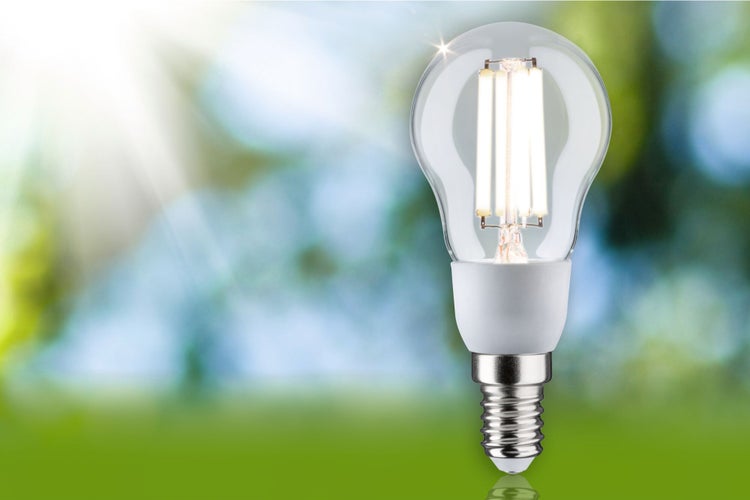 Eco-Line Filament 230V LED Tropfen E14 1er-Set 100mm 525lm 2,5W 4000K Klar