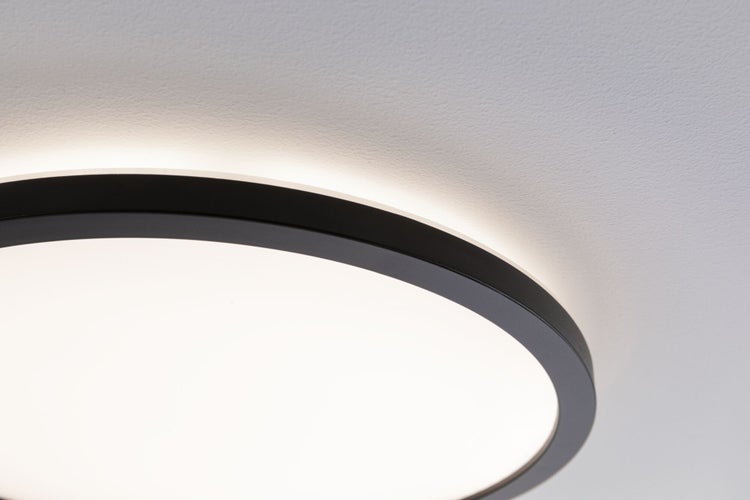 LED Panel Atria Shine Backlight rund 190mm 11,2W 850lm 3000K Schwarz
