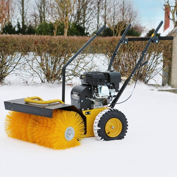 Kehrmaschine Benzin TEXAS Handy Sweep 690TG 3in1 mit Schneeschild – 212ccm Power für jede Jahreszeit