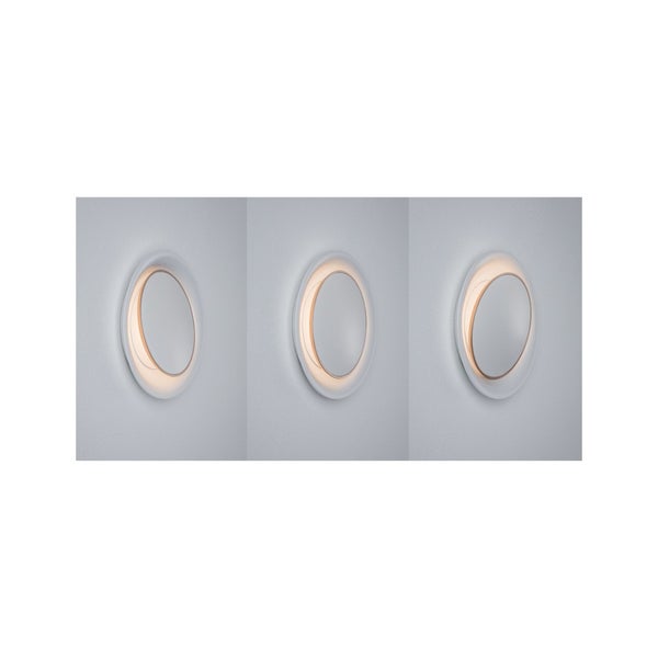 LED Wandeinbauleuchte Neordic Dekorativ rund 123mm 2W 30lm 230V 2700K Weiß matt