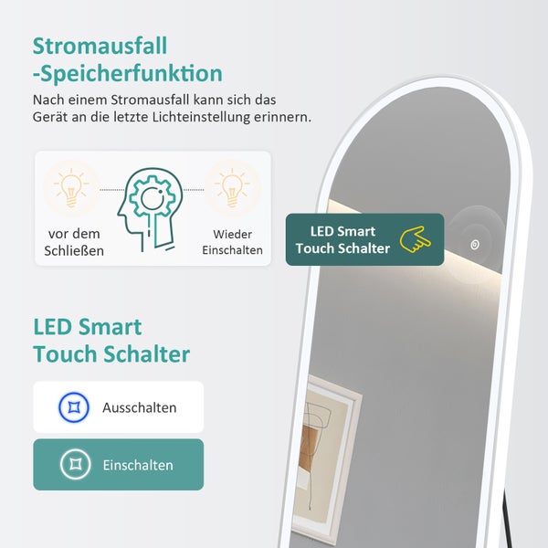 Informationen zur Stromausfall Speicherfunktion und dem LED Smart Touch Schalter