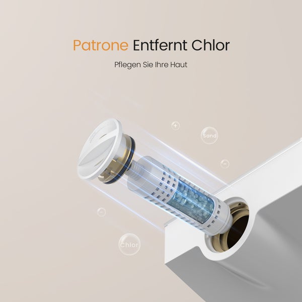 Duschfilter zur Chlor- und Sandentfernung