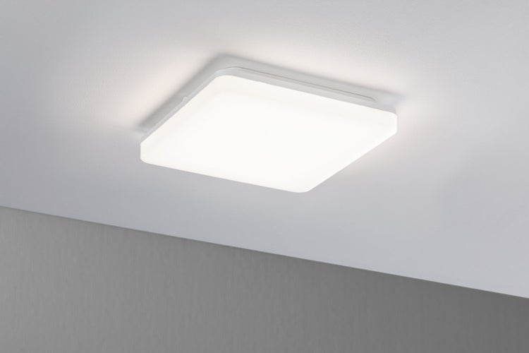 LED Panel Cela IP44 eckig 280x280mm 15,5W 1650lm White Switch Weiß matt