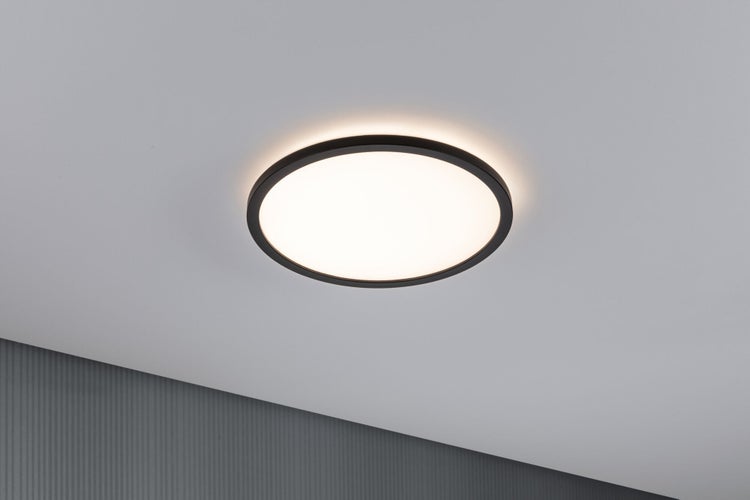 LED Panel Atria Shine Backlight rund 293mm 16W 1600lm 3000K Schwarz