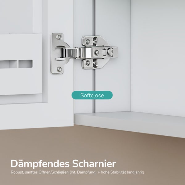 Gedämpftes Möbelscharnier mit Softclose-Funktion