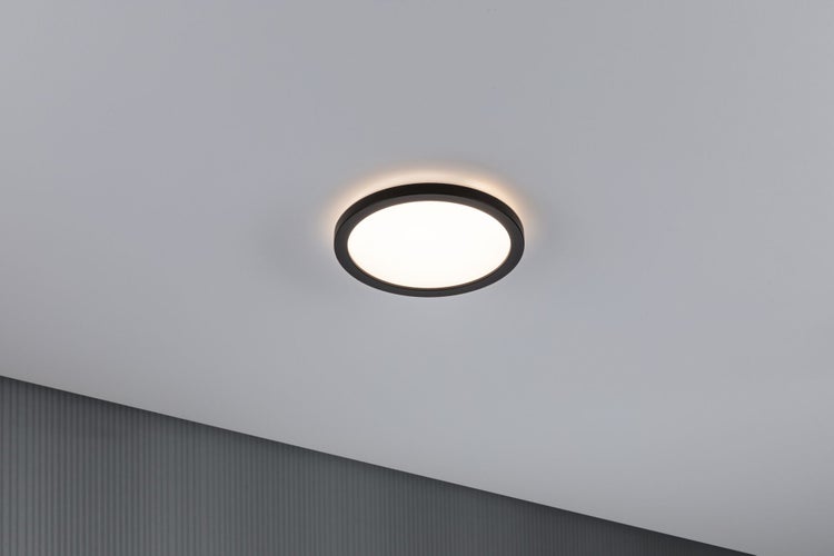LED Panel Atria Shine Backlight rund 190mm 11,2W 850lm 3000K Schwarz