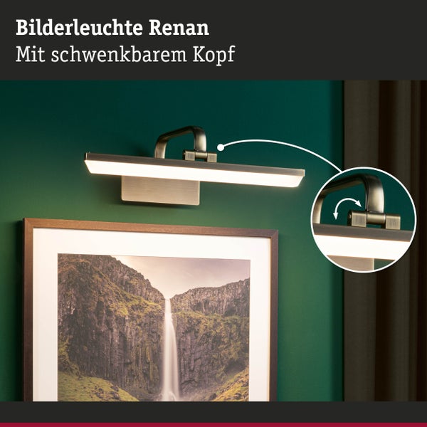 LED Bilderleuchte Renan 3000K 600lm 230V 9,5W Altmessing