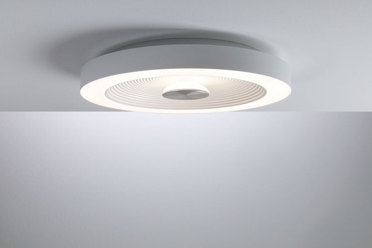 LED Deckenleuchte Volea IP44 3000K 500lm / 2400lm 230V 4W / 18,5W dimmbar Weiß, Silber