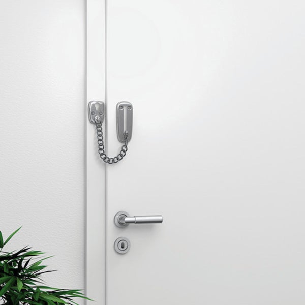 BASI Türkette TK 22 Edelstahl Standard Türkette für Wohneingangstüren Gehärtete Türkette Länge 175 mm
