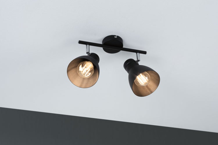 Spotlight Davy E27 230V max. 2x20W dimmbar Schwarz